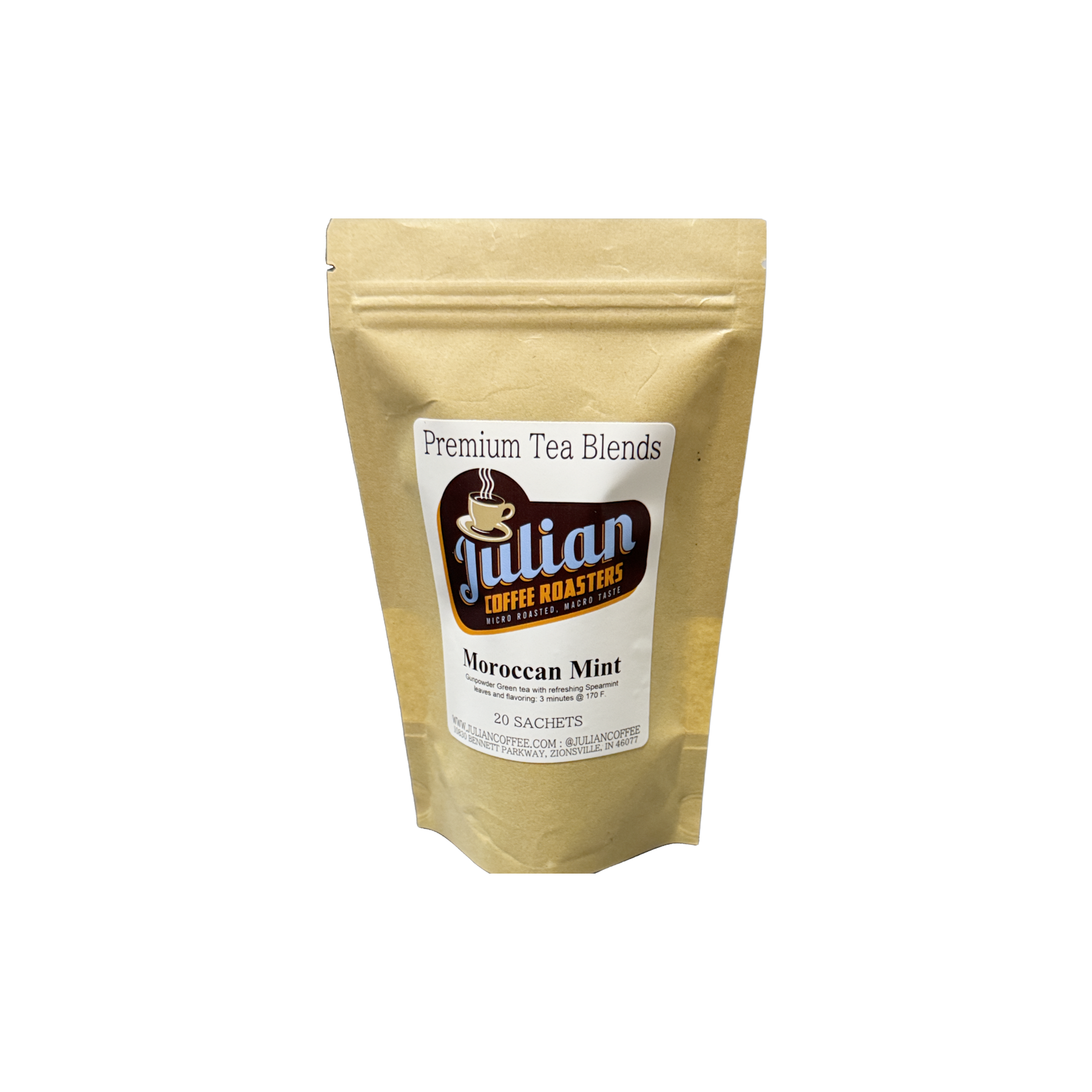 Moroccan Mint Tea Sachet 20ct – Julian Coffee Roasters